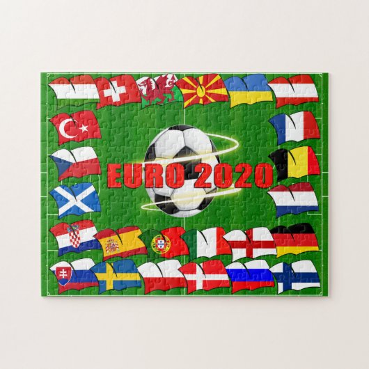 Europees kampioenschap voetbal in Football Legpuzzel (Horizontaal)