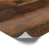  Europees klooster olieverfschilderij Poster (Hoek)