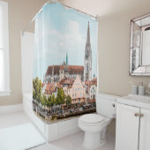 Europees landschap douchegordijn (In situ)