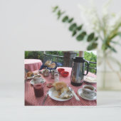 Europees ontbijt Briefkaart (Staand voorkant)