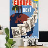 Europees Poster voor reizen (Thuiskantoor)