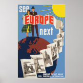Europees Poster voor reizen (Voorkant)