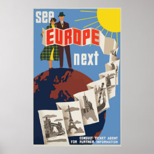 Europees Poster voor reizen