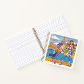 Europees reismeisje in Venetië Notitieboek (Binnen)