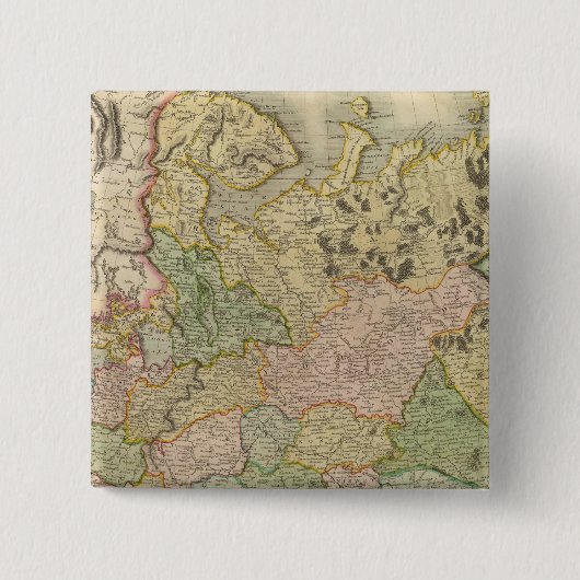 Europees Rusland Vierkante Button 5,1 Cm (Voorkant)