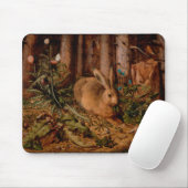 Europees schilderij Konijn Jaar Kerstmis Mousepad Muismat (Met muis)