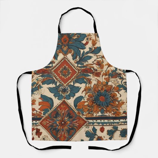 Europees traditioneel naadloos patroon schort (Voorkant)