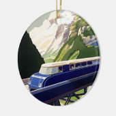  Europees treinverkeer Keramisch Ornament (Links)