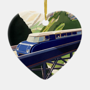  Europees treinverkeer Keramisch Ornament