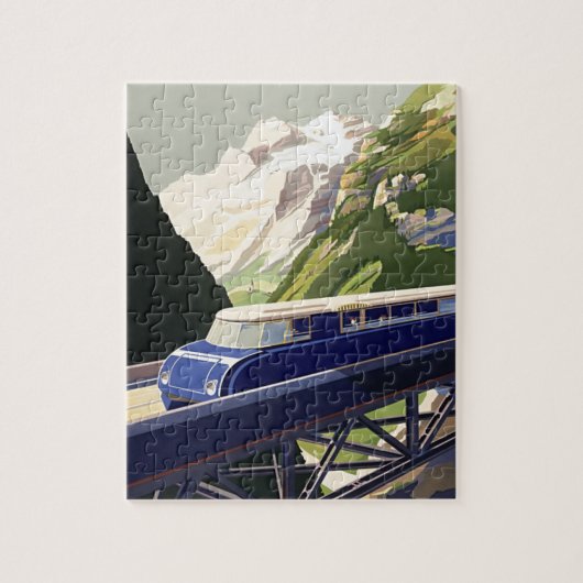  Europees treinverkeer Legpuzzel (Verticaal)