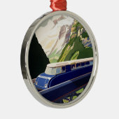 Europees treinverkeer Metalen Ornament (Rechts)