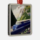  Europees treinverkeer Metalen Ornament (Rechts)