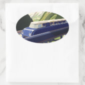 Europees treinverkeer Ovale Sticker (Tas)