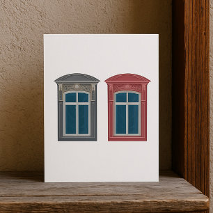 Europees venster  architectonische kunst kaart