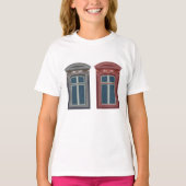 Europees venster  architectonische kunst t-shirt (Voorkant)