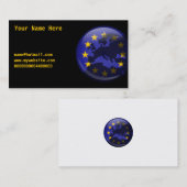 Europees Wereldbol, Jouw naam Hier, Visitekaartje (Voorkant / Achterkant)