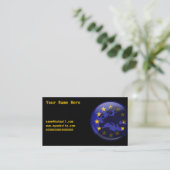 Europees Wereldbol, Jouw naam Hier, Visitekaartje (Staand voorkant)