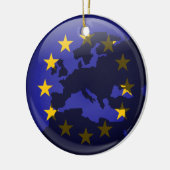 Europees Wereldbol Keramisch Ornament (Links)