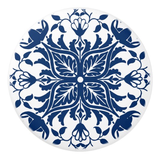 Europese Acanthus verliest Tegel Keramische Knop (Voorkant)