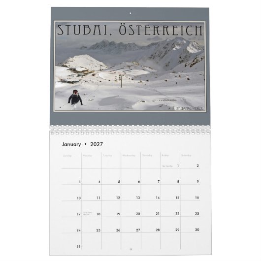 Europese Alpen 2013 Kalender (Jan 2027)