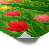 Europese & Amerikaanse stijl Originele Tulpen Land Poster (Hoek)