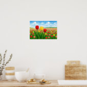 Europese & Amerikaanse stijl Originele Tulpen Land Poster (Keuken)