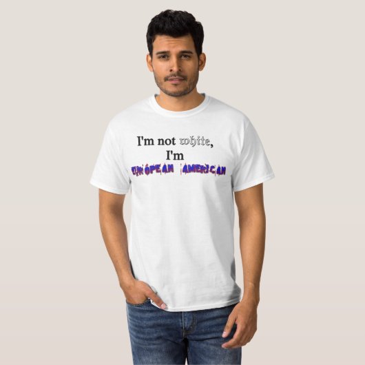 Europese Amerikaanse T T-shirt (Voorkant volledig)