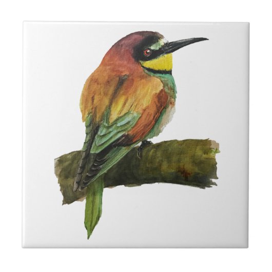 Europese Bee-eater keramische tegel Tegeltje (Voorkant)