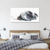 Europese bever canvas afdruk (Insitu (Slaapkamer))