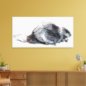 Europese bever canvas afdruk (Insitu (Woonkamer))