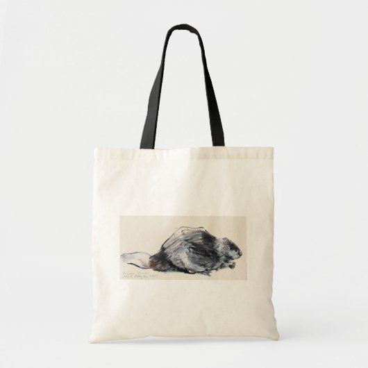 Europese bever tote bag (Voorkant)