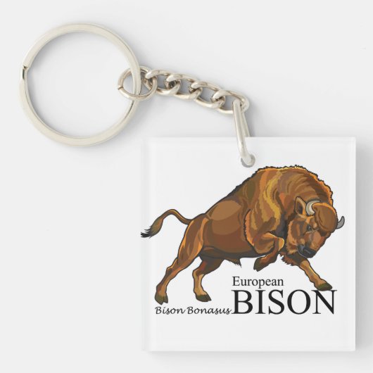 europese biison sleutelhanger (voorkant)
