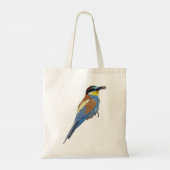 Europese bijeneter Vogel Canvas tas (Achterkant)