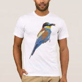 Europese bijeneter Vogel Mannen T-shirt (Voorkant)