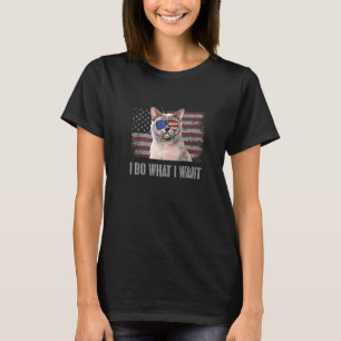 Europese Birmaanse kat ik doe wat ik wil dat Retro T-shirt