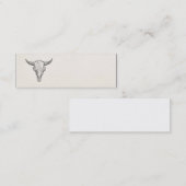 Europese Bison Antiek Sjabloon Mini Visitekaartje (Voorkant / Achterkant)