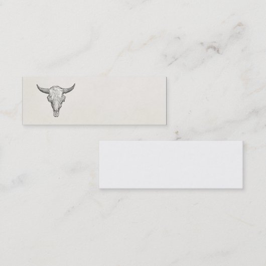  Europese Bison Antiek Sjabloon Mini Visitekaartje (Voorkant / Achterkant)