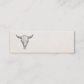  Europese Bison Antiek Sjabloon Mini Visitekaartje (Voorkant)