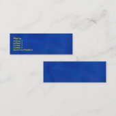 Europese blauwe kaart mini visitekaartje (Voorkant / Achterkant)