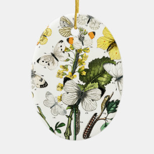  Europese botervliegen Keramisch Ornament