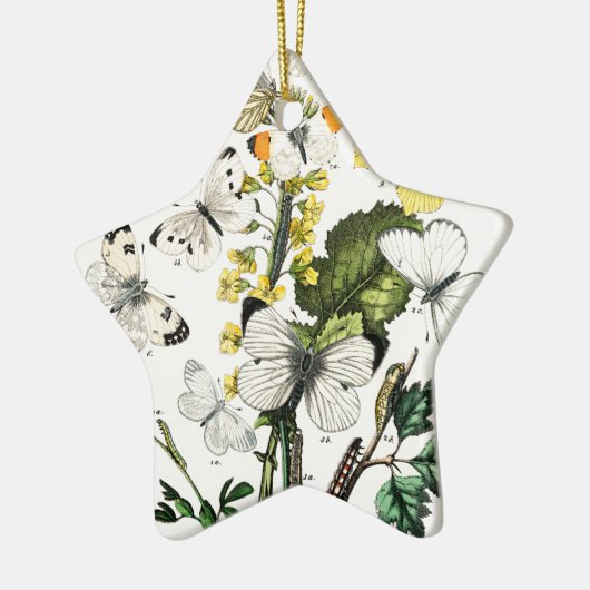  Europese botervliegen Keramisch Ornament (Links)