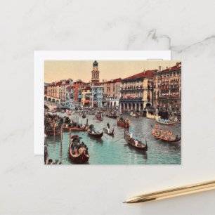  europese briefkaarten grand canal festa