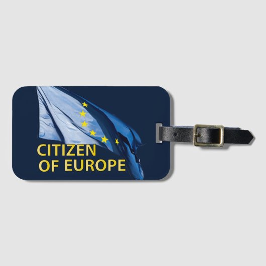 Europese burger bagagelabel (Voorkant (horizontaal))
