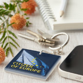 Europese burger sleutelhanger (Voorkant Rechts)