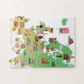 Europese Cartoon Legpuzzel (Horizontaal)