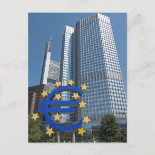 Europese Centrale Bank in Frankfurt Briefkaart