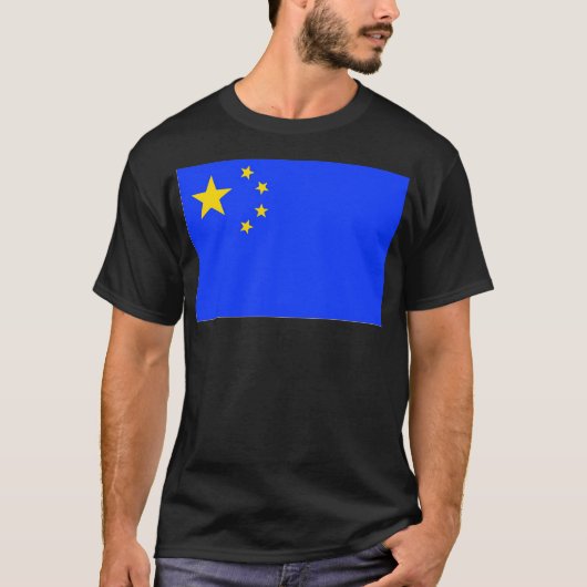 Europese Chinese vlag. T-shirt (Voorkant)