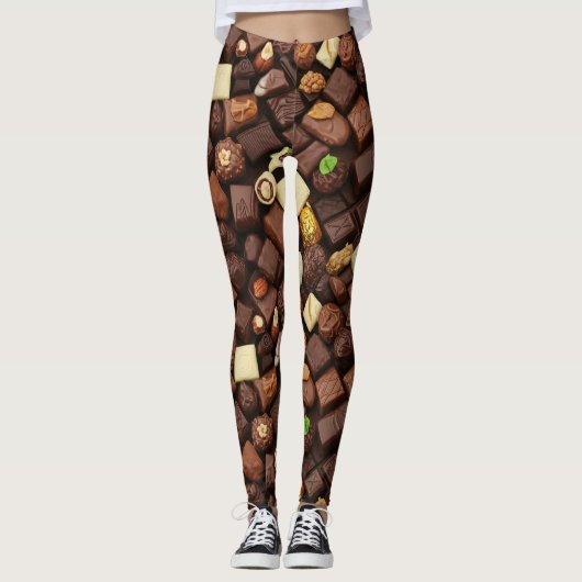 Europese Chocolade Leggings (Voorkant)