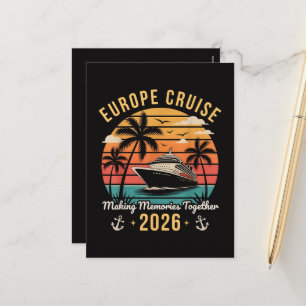 Europese cruise groep 2026 Familie matching vakant Feestdagenkaart