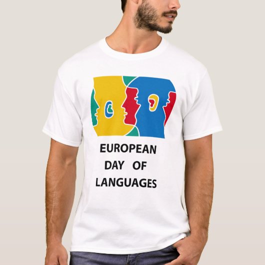 Europese dag van de talen t-shirt (Voorkant)
